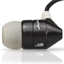 JBuds J2 Premium Hi-FI Noise Isolating Earbuds (Black/Chrome Silver)