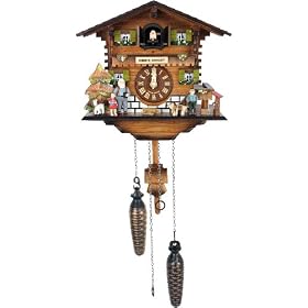 Black Forest Clock - Battery Operated Movement - 422-3QM by bamtar