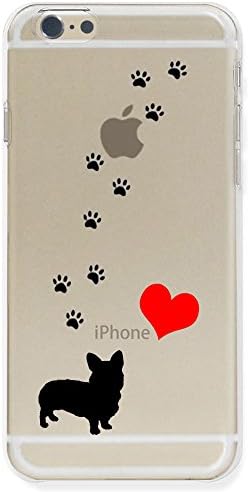 iPhone 6 (4.7) Polycarbonate Clear Hard Case Clear, Dog Love Walking Welsh corgi