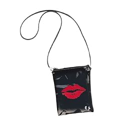 HB-105-4, BLK PAT W/ LIPS