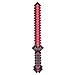 8 Bit Pixelated Foam RED Weapon Toy 30