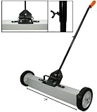 New 24 Rolling Magnetic Sweeper Pick Up Tool Magnet Picks Up to 30lbs