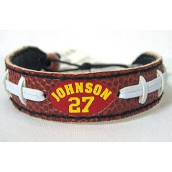 Kansas City Chiefs Larry Johnson Classic Football Jersey Bracelet