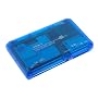 Eforcity Clear Blue USB Memory Card Reader for Compact Flash CF I, CF II, CF Ultra II / MicroDrive / Smart Media Card / xD / Secure Digital: SD, SDC