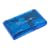 Eforcity Clear Blue USB Memory Card Reader for Compact Flash CF I, CF II, CF Ultra II / MicroDrive / Smart Media Card / xD / Secure Digital: SD, SDC