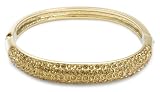 Image of Buckley Ladies Gold Plate Pave Set Bangle