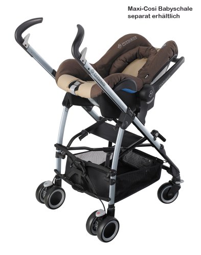 Imagen 4 de Maxi-Cosi 13043957 Mila - Silla de paseo con capota, protector para la lluvia y adaptador para el capazo, color naranja