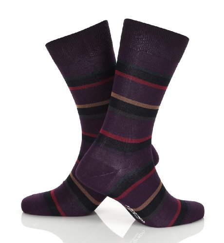 Autograph Purple Stripe Socks