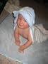 Just One Year Hooded Splish-Splash Towel - Blue