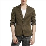 DOUBLJU Mens CASUAL 2 button 7/10 sleeve jacket (LJ19)