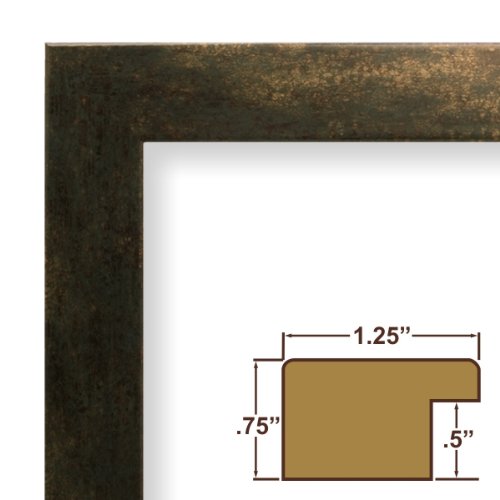 7x17 Green bronze custom size complete picture frame