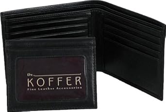 Dr. Koffer Nappa Onyx Leather Passcase Wallet Dr. Koffer Nappa Onyx Leather Passcase Wallet