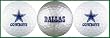 Dallas Cowboys Golf Balls w/ Football