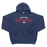 Boston Red Sox MLB Goalie Hooded Sweatshirt (Navy Blue) (Full Chest Logo)