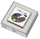 Artist Palette Small Vitamin Case - Polished w/Mirror