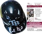 Carl Crawford Autographed Tampa Bay Rays Mini Helmet - Autographed MLB Mini Helmets