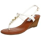  : Steve Madden Women's Flipperr Sandal,White Leather,7.5 M