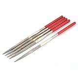 uxcell　ニードルヤスリ　ニードルファイル　グラス　ストーン　メタル　ダイヤモンドコート　ハンディ　ミニ　カービング 　180 x 5mm　5本入り