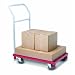 Raymond 3941 Steel Mini Heavy Duty Platform Truck with Removable Push Handle, 850 lbs Capacity, 36" Length x 24" Width Platform