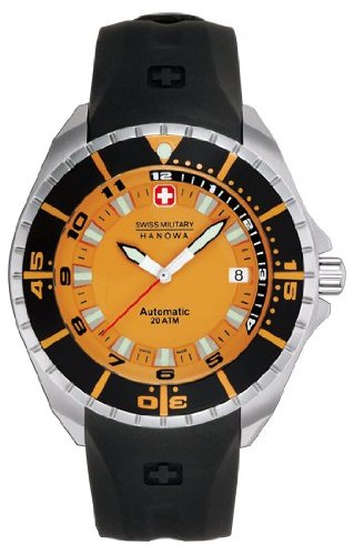 Swiss Military Herren-Armbanduhr XL Analog Automatik Kautschuk 05-4095.04.079
