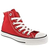 Converse All Star Hi - 6 Uk - Red - Fabric