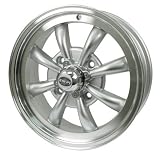 EMPI VW 8 Spoke Wheel, Silver w/Polished Lip, 5.5