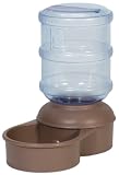 Petmate Le Bistro Waterer with Microban, 2.75-Gallon Capacity, Dark Taupe