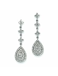 1.1 Carat 14K White Gold Diamond Earrings