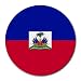 Haiti Flag Round Mouse Pad