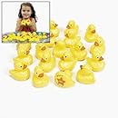 OTC - 20 Yellow Plastic Weighted Carnival Ducks Matching Game