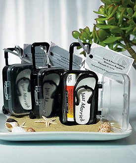 Miniature Travel Trolley with Wheels and Retractable Handle (Set of 6)