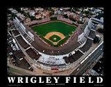 Small Wrigley Field Chicago Cubs Aerial Unframed Print