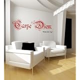 Wandtattoo Carpe Diem Nr.92 Wandaufkleber Wandmotiv (Gr��e:1,01m x 0,29mvon "wandmotiv24"