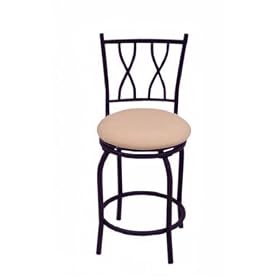 Black Double Crossback Metal Stool - 24 by Target Marketing
