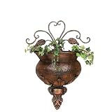 Buy Copper Floral Wall Planter 12 by Asher Home Decorators
