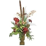 IMAGE OF Hydra and Orchid Faux Floral Arrangement