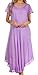Sakkas 00931 Everyday Essentials Cap Sleeve Caftan Dress/Cover Up - Purple - One Size