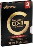 Memorex 80 min./700MB 52x Pro Gold Archival CDR (3-Pack)