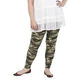 Juniors' Plus-Size Pure Energy Green Straight-Leg Legging