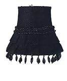 Black Skirt Dangle Chandelier Shade