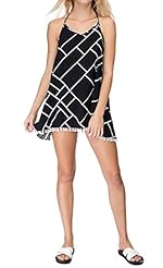 Plaid Print Backless Cotton Spring Summer  Dress