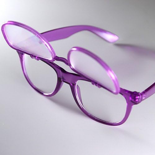Purple Diffraction Glasses PrismFlipz Nerd Rave Wayfarer Diffraction Lens Sunglasses