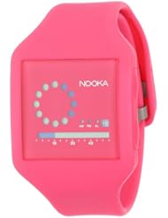 Nooka Unisex ZUB-ZIRC-NP-20 Zub Zirc Neon Pink PolyurethaneWatch