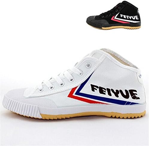 Loogu Feiyue Martial Arts Shoes Feiyue High Top Shoes 1pair (White, Euro45=Us11(Men11))