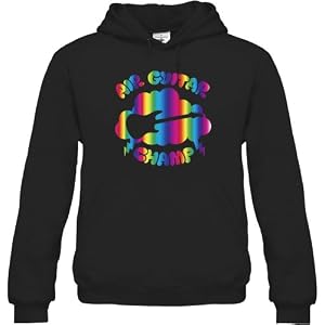 Buy Air Guitar Champion Unisex Hooded Sweatshirt (Gold, Silver, Pink, Blue, and Rainbow Foil) by Solid Gold Bomb