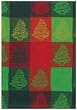 100% Cotton Christmas Tree Jacquard Dishtowel 18" X 28" Set / 6