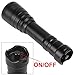 SecurityIng Waterproof 1000Lm XM-L2 U2-1A LED IP68 Diving Flashlight 250M Lighting Distance Maximum 150 Meters Underwater Distance with Magnetic Switch (Without Battery)