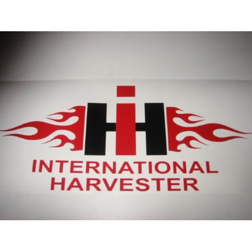Flaming International Harvester IH vinyl lettering decal