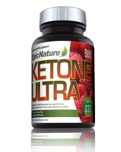 Epic Nature Ketone Ultra Plus Raspberry Ketones, Acai Berry & Green Tea Slimming | Diet | Weight loss Pills (90 x 500mg Capsules)