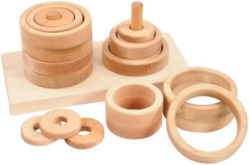 2 Peg Ring Puzzle Stacker